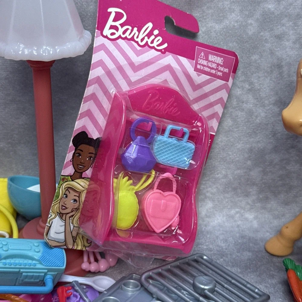 Huge Lot Of Barbie Chelsea 30 Pets Dogs Cats Pony & House Accessories Brushes